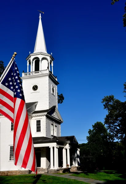 Washington, CT: First Congregational Church — Stock Photo, Image