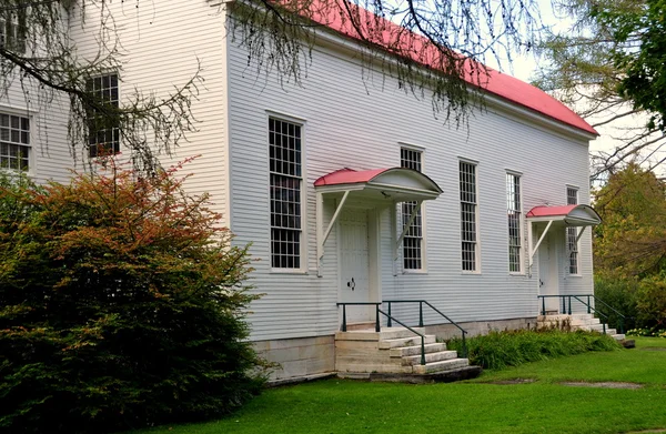 Nieuwe Libanon, ny: shaker vergadering huis — Stockfoto