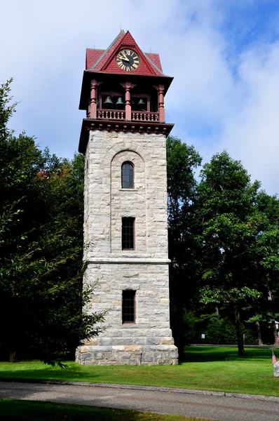 Stockbridge, ma: barnens klockspel tornet — Stockfoto