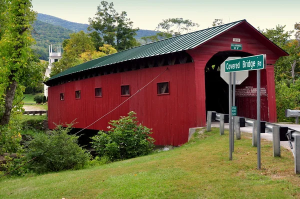 West Arlington, VT: 1852 Ponte Coberta — Fotografia de Stock