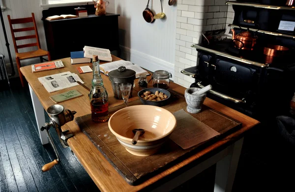 Lenox, MA:  Kitchen at The Mount — Stock Photo, Image