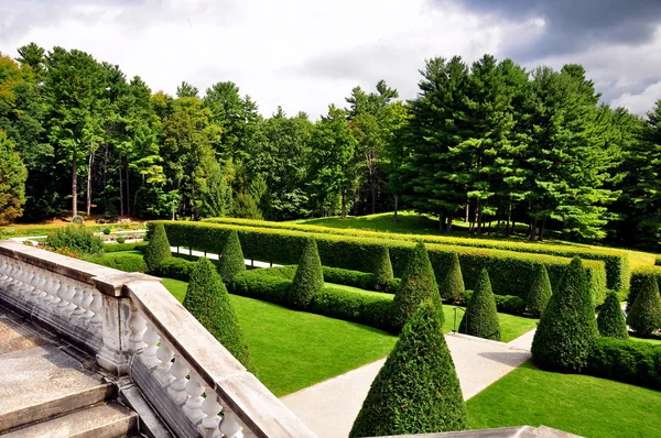 Lenox, MA:  Terraced Lawns at The Mount — Stock Photo, Image