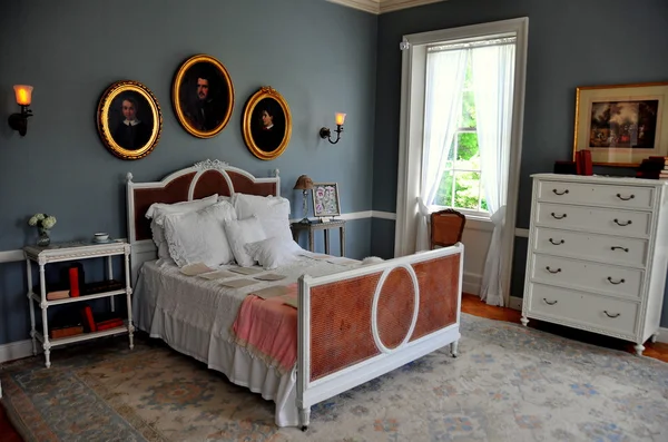 Lenox, MA: Edith Wharton Bedroom at The Mount — Stock Photo, Image