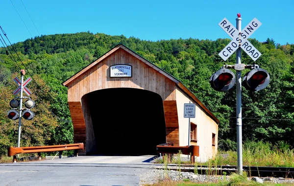 Bartonsville, vt: kapalı köprü — Stok fotoğraf