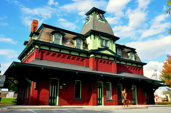 North Bennington, VT: Railway Station — Stock Photo, Image