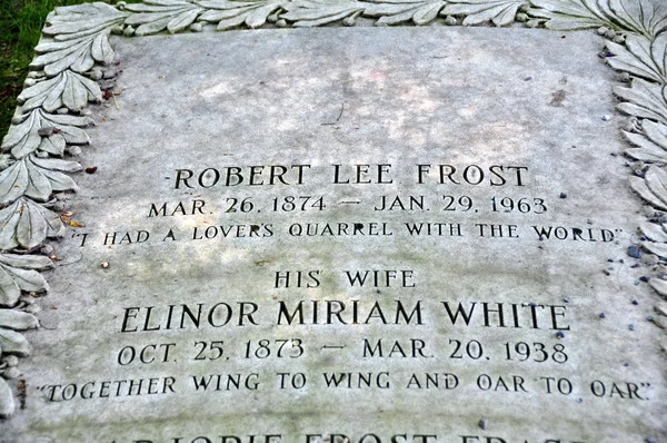 Bennington, Vt: Túmulo de Robert Frost — Fotografia de Stock