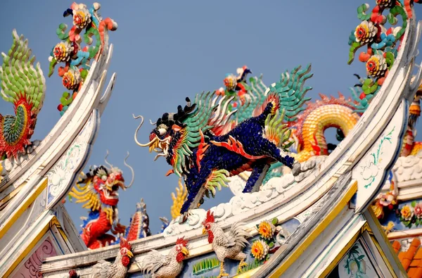 Kanchanaburi, Thaïlande : Temple chinois Kwan de Miao — Photo