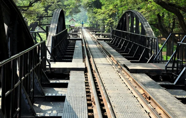 Kanchanaburi, Thailandia: River Kwai Railroad Bridge — Foto Stock