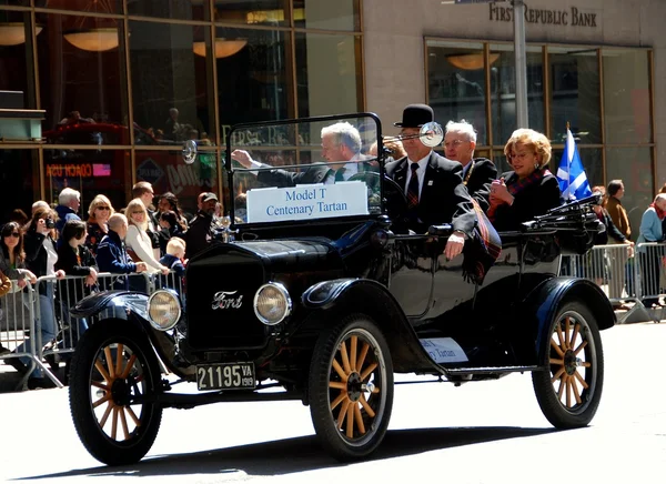 NYC: Vintage Model T Ford İskoç geçit töreni — Stok fotoğraf