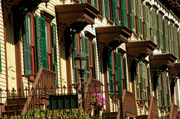 NYC: Terraço Sylvan histórico no Harlem — Fotografia de Stock