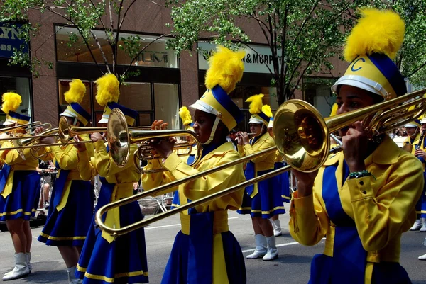 NYC: Brass Band op Turkse dag Parade — Stockfoto