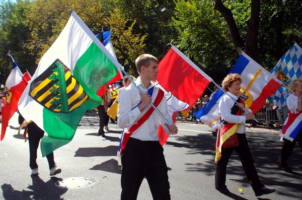 Nyc: von steuben Day Parade Marschierer — Stockfoto