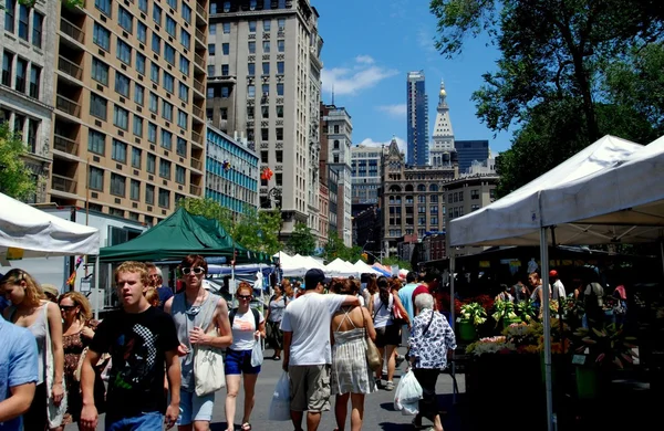 Νέα Υόρκη: Union Square αγρότη αγοράς — Φωτογραφία Αρχείου