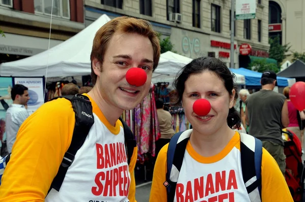 NYC:  Cirque du Soleil Performers — Stock Photo, Image