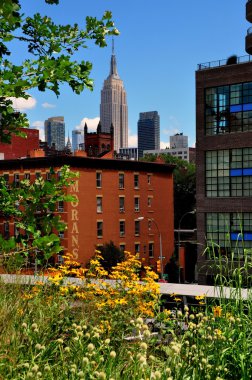NYC: Empire State Binası yüksek hat Parkı'ndan gördüm