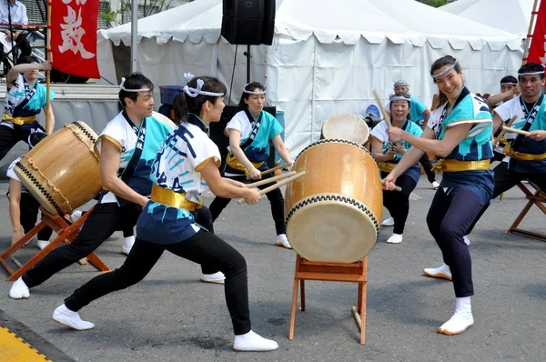 NYC: Soh Daiko Drummers at Festival — Stock Photo, Image