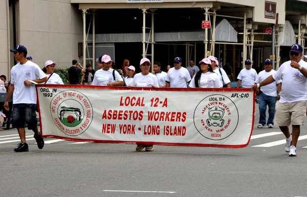 NYC: Marchers at Labour Day Parade — Stock Photo, Image