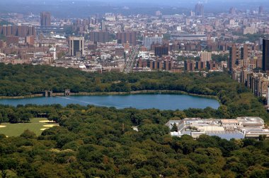 NYC: Harlem Central Park'a üzerinden görünüm