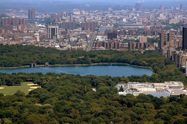 NYC: View over Central Park to Harlem — Stock Photo, Image