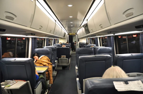 Amtrak Acela Express eersteklas treinwagon — Stockfoto