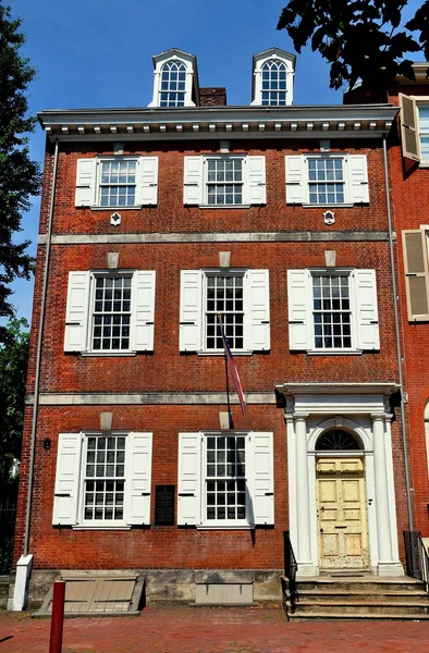 费城，宾夕法尼亚州: 18 世纪鲍威尔房子 — 图库照片