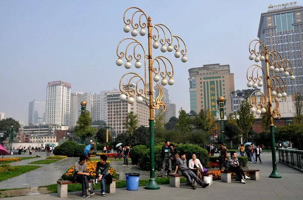 Chengdu, China:  Tianfu Square — Stock Photo, Image