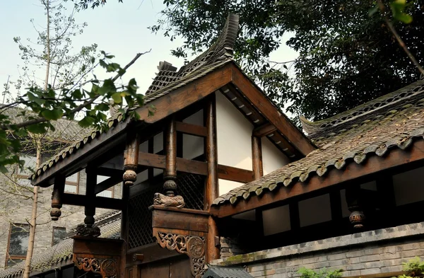 Chengdu, Chine : Maison ancienne de la vieille ville — Photo