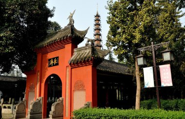 Chengdu, Çin: Wenshu Budist tapınağı