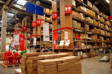 Chengdu, Çin: IKEA ambar