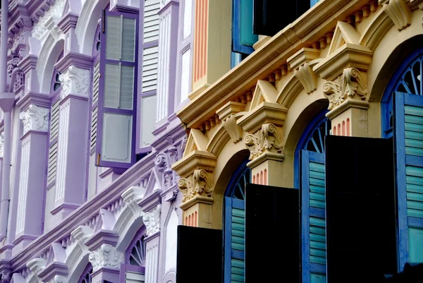 Singapura: Rumah Toko Chinatown — Stok Foto