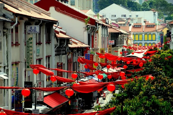 Szingapúr: Smith Street, Chinatown — Stock Fotó