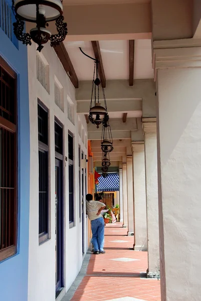 Singapore: Covered Shop House Arcades — Stock Photo, Image