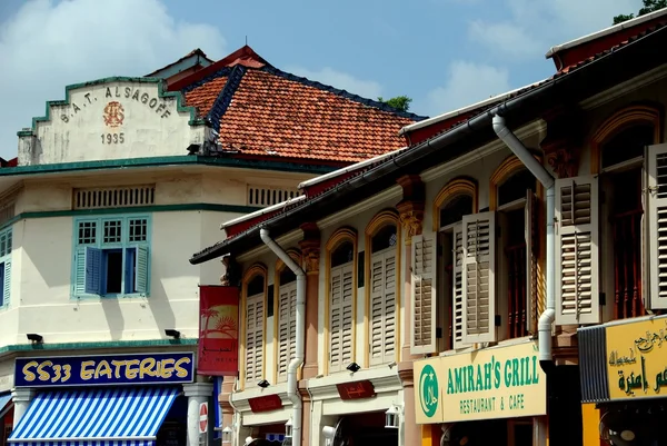Singapur: Kampong Glam restoranlar — Stok fotoğraf