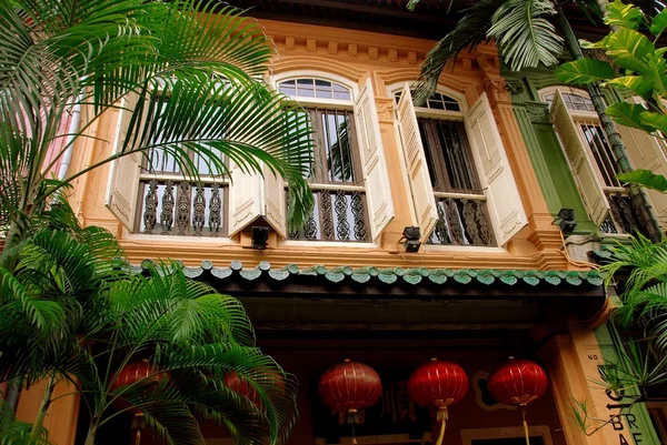 Szingapúr: emerald hill peranakan otthon — Stock Fotó