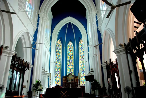 Singapore: innenraum der kathedrale des heiligen andrew — Stockfoto