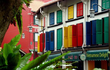 Singapur: amoy sokak Dükkanı evleri