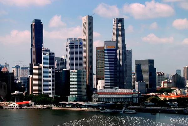 Singaore: Skyline do distrito Central de negócios — Fotografia de Stock