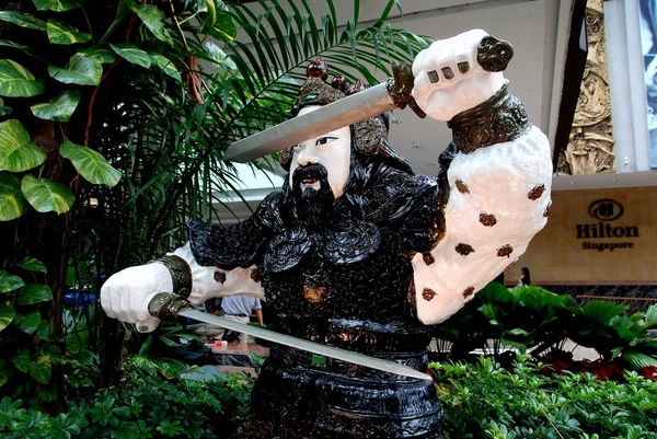 シンガポール: サムライ彫刻 — ストック写真