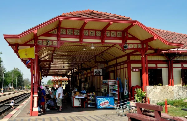 Hua Hin, Thailandia: Stazione ferroviaria thailandese — Foto Stock