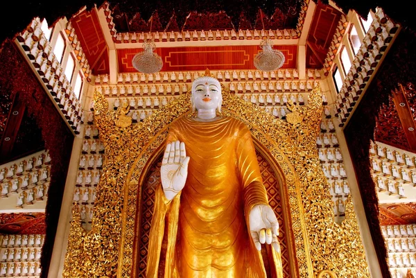 Georgetown, Malaysia: Buddha at Burmese Temple — Stock Photo, Image