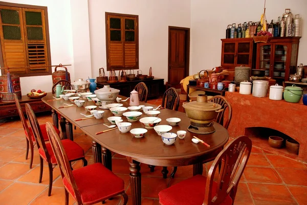 Georgetown, Malásia: Cozinha no Museu Peranakan — Fotografia de Stock