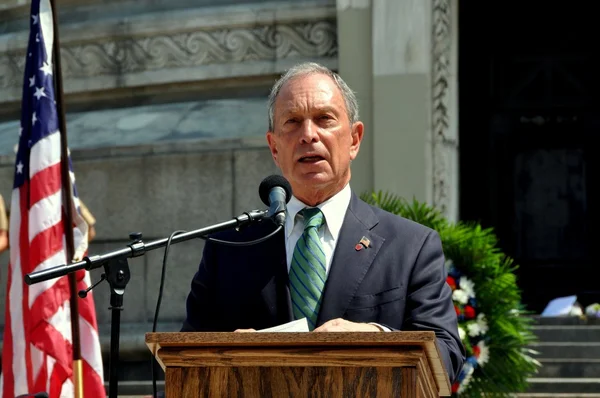 NYC: burgemeester michael bloomberg — Stockfoto