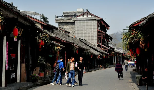 Jie Zi antik stad, Kina: Jinyu Street View — Stockfoto