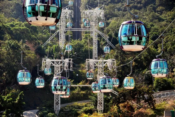 Hong Kong, Çin: teleferik Ocean Park — Stok fotoğraf