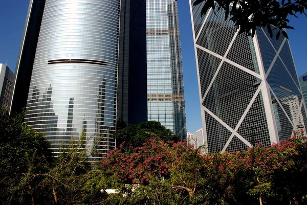 Hong Kong, China: Corporate Banking Towers — Stock Photo, Image