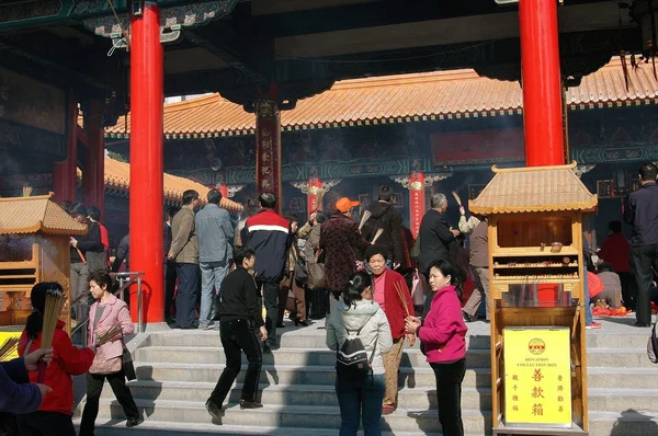 Hong Kong, China: Templo de Wong Tai Sin — Fotografia de Stock