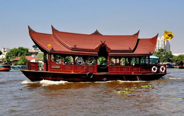 曼谷，Thaild: 赵海傍河渡船 — 图库照片