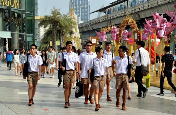 Bangkok, Thailandia: Thai School Boys — Foto Stock