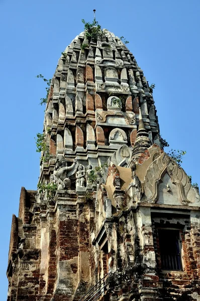 Ayutthaya, Thaiföld: Prang a thaiföldi Wat — Stock Fotó