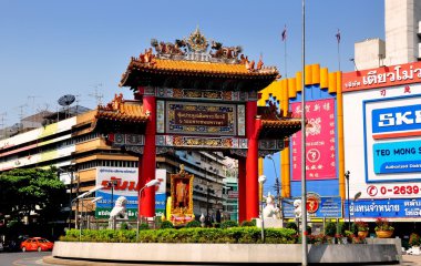Bangkok, Tayland: Chinatown ağ geçidi